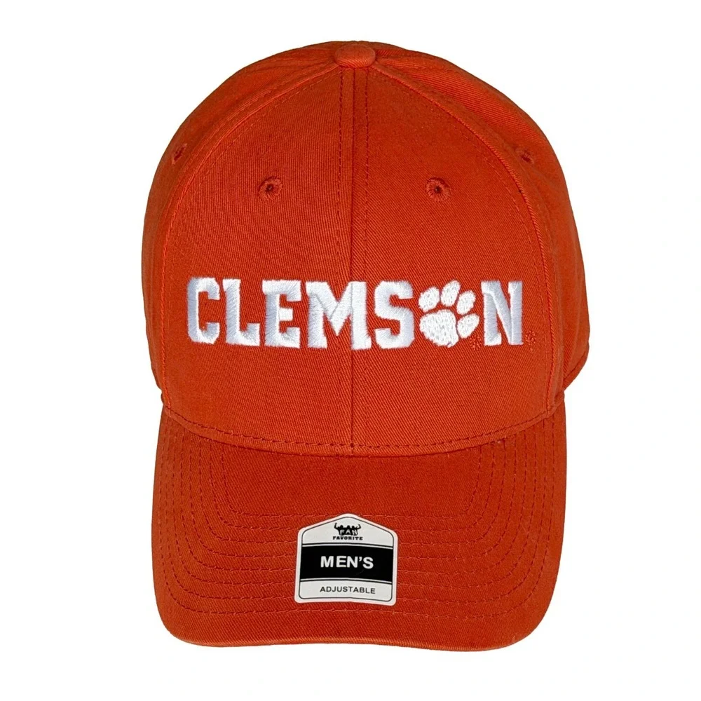Clemson Tigers Fan Favorite Men's Adjustable Baseball Cap Orange - Picture 1 of 7